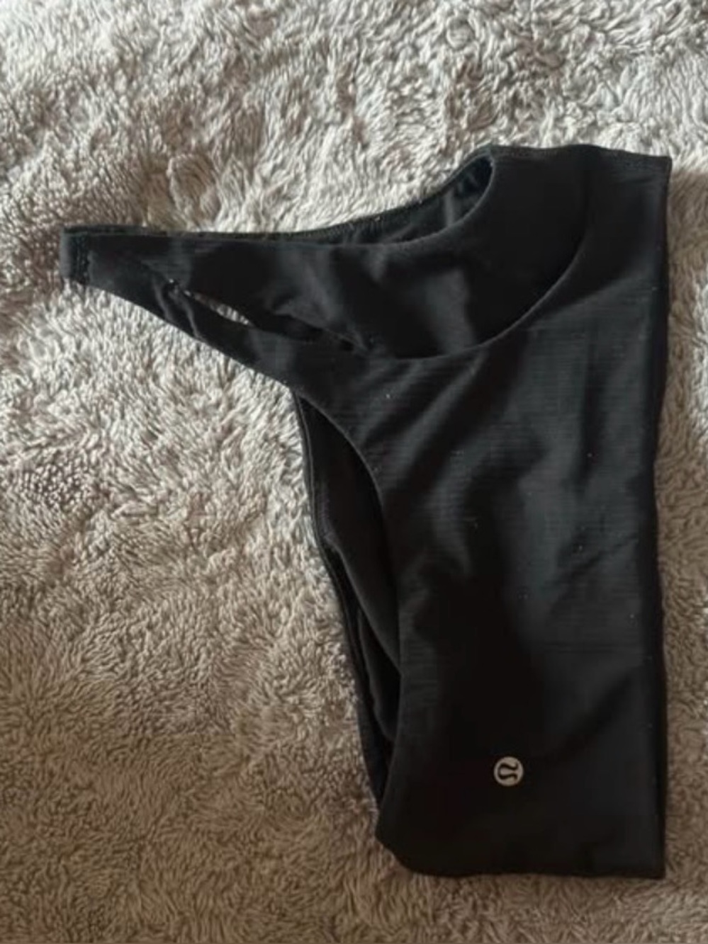 Black Asymmetrical lululemon sports bra